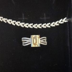 Holiday Offer 🛍️ Citrine Moissanite Set